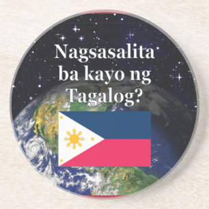 Dessous De Verre En Grès Parlez-vous le tagalog ? en tagalog. Drapeau et Te