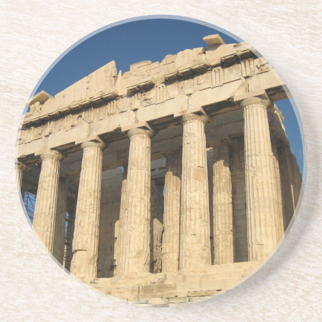 Dessous De Verre En Grès Parthénon Acropole à Athènes (Devant)
