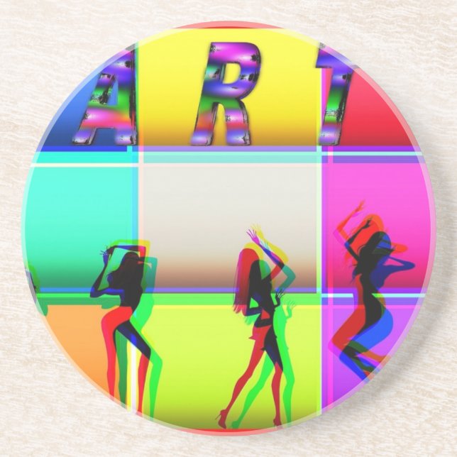 Dessous De Verre En Grès Parti (Devant)