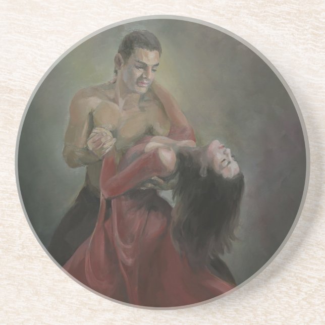 Dessous De Verre En Grès Passionate Paso Doble Dessous de verre de grès (Devant)