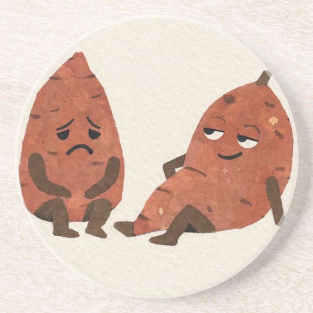 Dessous De Verre En Grès Patate douce ? (Devant)