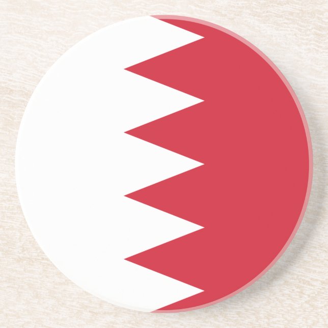 Dessous De Verre En Grès Patriotic Flag of Bahrain Coaster (Devant)