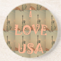 Patriotic Pop Art : "I Love USA" Graphisme Art Des