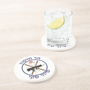 Dessous De Verre En Grès Patrouille de ski du Mont Hermon