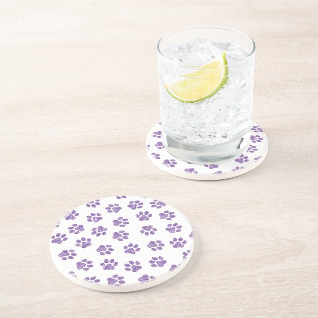 Dessous De Verre En Grès Patrouilles de Doodle, Paws de Chien, Paws De Purp (Côté)