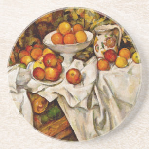 Dessous De Verre En Grès Paul Cezanne Pommes Oranges Impressionnisme