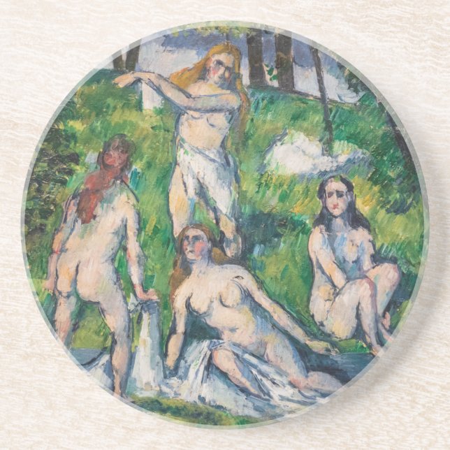 Dessous De Verre En Grès Paul Cezanne - Quatre baigneuses (Devant)