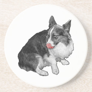 Dessous De Verre En Grès Pause cacao, pointe à l'araignée