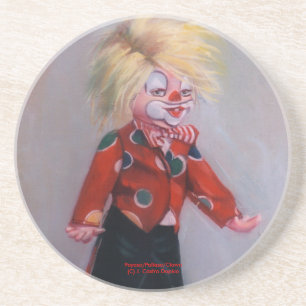 Dessous De Verre En Grès Payaso/Pallaso/Clown