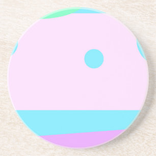 Dessous De Verre En Grès Paysage Abstrait