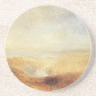 Dessous De Verre En Grès Paysage avec une baie lointaine par Joseph Turner