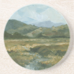 Dessous De Verre En Grès Paysage d'Impasto III