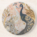 Dessous De Verre En Grès Peacocks Gold Parties scintillant Love Blush Rose<br><div class="desc">Peacocks Gold Parties scintillant Love Blush Rose</div>