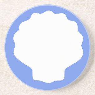 Dessous De Verre En Grès Pearl bleue
