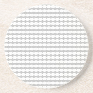 Dessous De Verre En Grès Pearle blanche Motif gris gris gris élégant mode