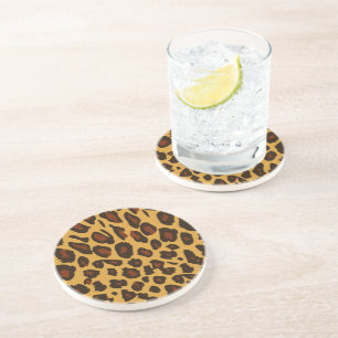 Dessous De Verre En Grès Peau léopard