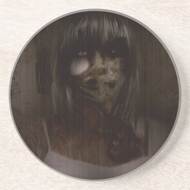 Dessous De Verre En Grès Peau tombée profonde (Devant)