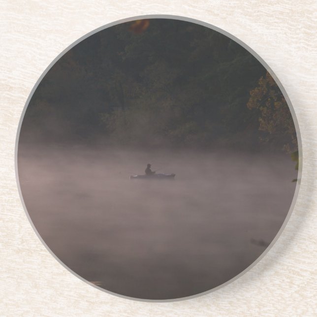Dessous De Verre En Grès Pêche précoce à la truite (Devant)