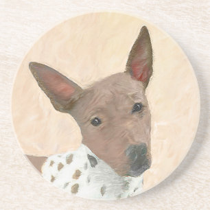 Dessous De Verre En Grès Peinture américaine sans poil Terrier - Chien Art
