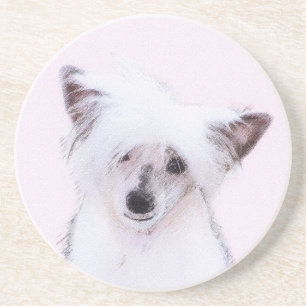 Dessous De Verre En Grès Peinture chinoise en poudre - Art Chien
