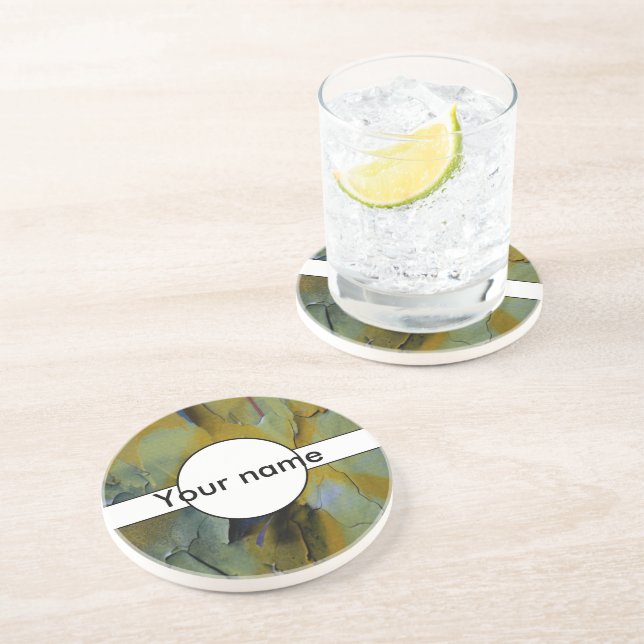 Dessous De Verre En Grès Peinture d'épluchage (Côté)