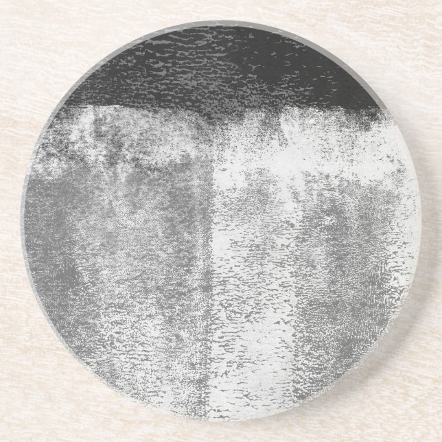 Dessous De Verre En Grès Peinture laminée noire (Devant)