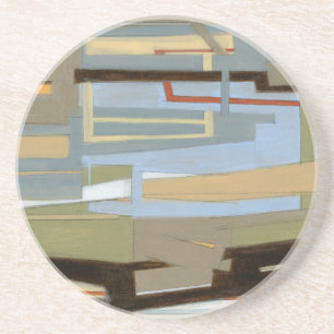 Dessous De Verre En Grès Peinture libre moderne d'expression par le Normand