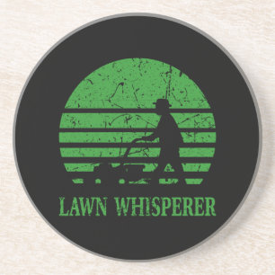 Dessous De Verre En Grès Pelouse Mower Pelouse Whisperer Gardener Cadeau