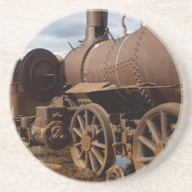 Dessous De Verre En Grès Péninsule de Seward, Alaska, Train vers nulle part (Devant)