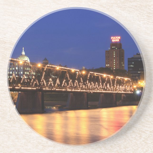Dessous De Verre En Grès Pennsylvania State Walnut Street Bridge (Devant)