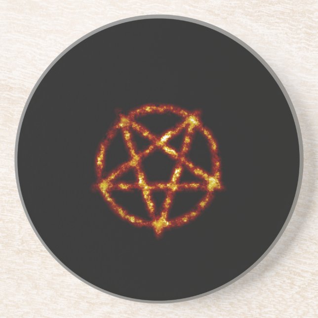Dessous De Verre En Grès pentagramme (Devant)