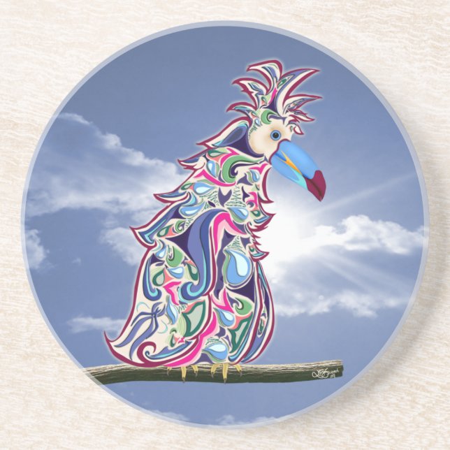 Dessous De Verre En Grès Perché (Devant)