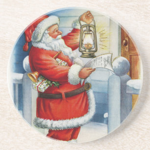 Dessous De Verre En Grès Père Noël 001