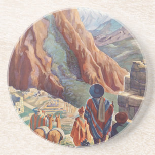 Dessous De Verre En Grès Pérou vintage des Incas via Pan American Travel