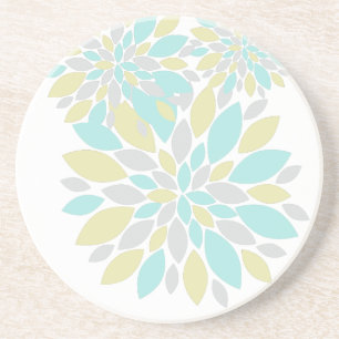 Dessous De Verre En Grès Pétales de fleurs de couleur pastel magique