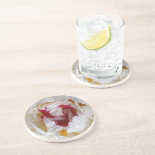 Dessous De Verre En Grès Pétales de pivoines