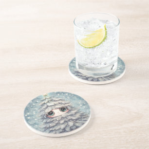 Dessous De Verre En Grès Petit Arbre de Noël