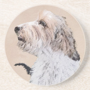 Dessous De Verre En Grès Petit Basset Griffon Vendéen Peinture - Chien Art