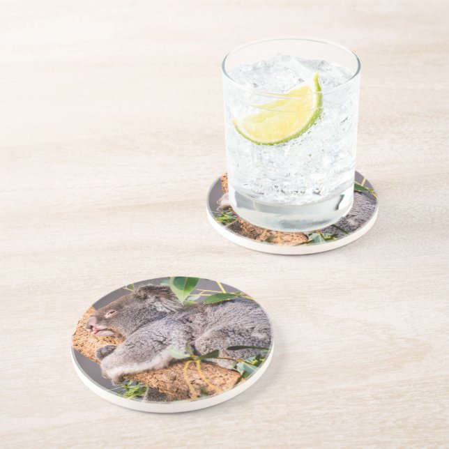 Dessous De Verre En Grès Petit koala doux (Côté)
