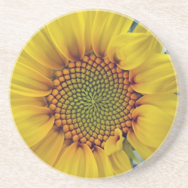 Dessous De Verre En Grès Petit tournesol (Devant)