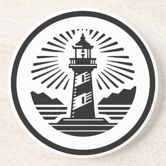 Dessous De Verre En Grès Phare (Devant)