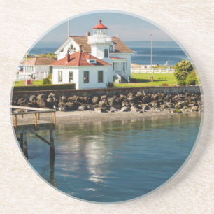 Dessous De Verre En Grès Phare de Mukilteo, Mukilteo, Washington, États-Uni