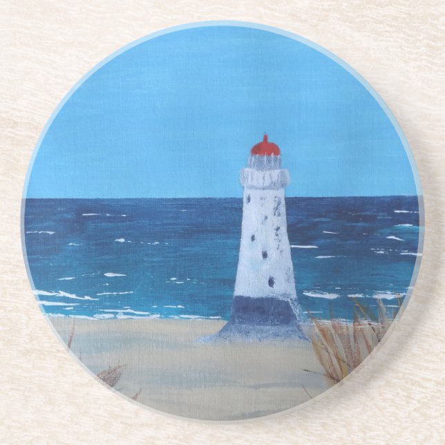 Dessous De Verre En Grès Phare de Talacre     (Devant)