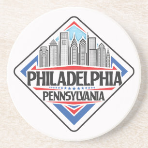 Dessous De Verre En Grès Philadelphie Pennsylvanie
