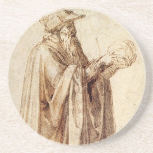 Dessous De Verre En Grès Philosophe grec au crâne humain par Michel-Ange