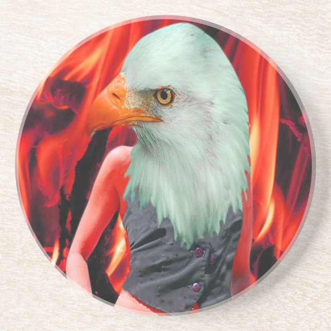 Dessous De Verre En Grès Phoenix (Devant)