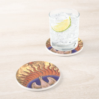 Dessous De Verre En Grès Phoenix se lève des cendres