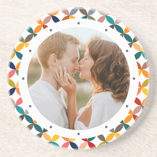 Dessous De Verre En Grès Photo Custom Colorful Personalized (Devant)