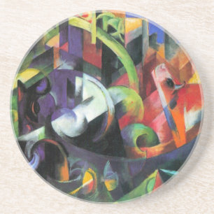 Dessous De Verre En Grès Photo de Cattle par Franz Marc, Art Vintage