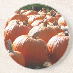 Dessous De Verre En Grès Photo de citrouilles pour l'automne, Halloween ou